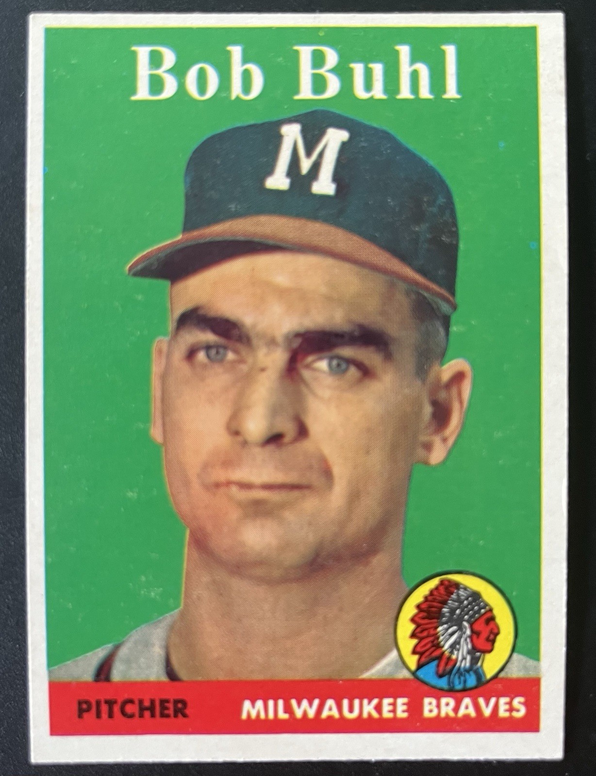1958 Topps MLB Card Bob Buhl #176