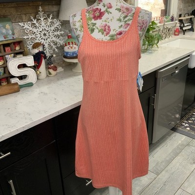 Columbia Dress Womens Medium Orange Omni Shade Racerback Grass Valley Active New