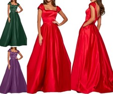HOT NEU Evening Dresses Long Prom Dresses for Wedding A-line Dresses Satin