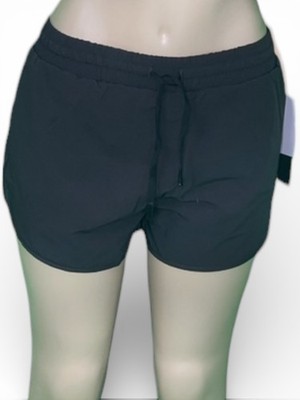 Women's Mono B Athletic Dolphin Shorts Elastic High Waist Drawstring Lined NWT