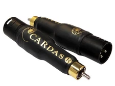 CARDAS AUDIO, Male XLR to Male RCA Adapter Plugs, MXLR-MRCA Connectors (Pair)