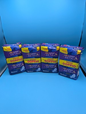 Lines Seta Ultra Notte 64 Stück Damenbinden Hygiene Binden Nacht Extra Lang 4x16