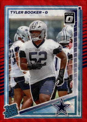 2025 Donruss #354 Tyler Booker Optic Rated Rookies Preview Red Power