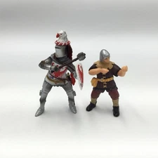 Blue Box BBI 2004 Medieval Red Knight with additional Militia Figure Collectible