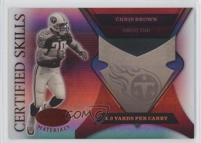 2005 Leaf Certified Materials Skills Mirror Red 217/250 Chris Brown #CS-28 0c4