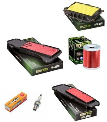 Wartungssatz Ölfilterset Zündkerze spark splug passt an Yamaha Yp 400 Majesty