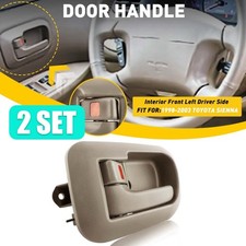 2x Interior Door Handle Front Left Driver Side For Toyota Sienna 1998-2003 Beige