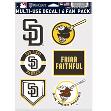 San Diego Padres Multi-Use 6 Fan Pack MLB Decal Stickers