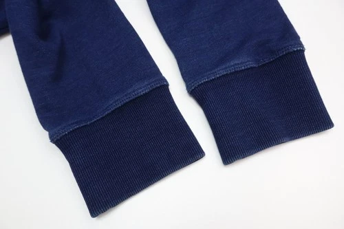 DEUS Speedster Indigo Hoodie Men's MEDIUM Kangaroo Pocket Pullover image 8