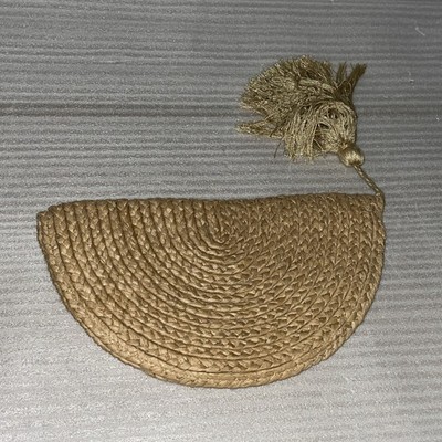 ROLLER RABBIT WOVEN HANDBAG WITH TASSLE
