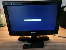 Sharp LC19SB27UT 19 HDMI LCD HDTV TV/Computer Monitor 2009 With Remote WORKS