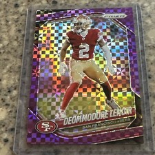 Deommodore Lenoir 2025 Prizm #281 Purple Power Prizm 01/49 FIRST ON PRINT 49ers