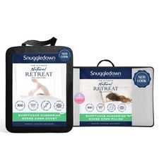 Image of Snuggledown Hungarian Goose Down 10.5 Tog Duvet + 2 Pillows, Double