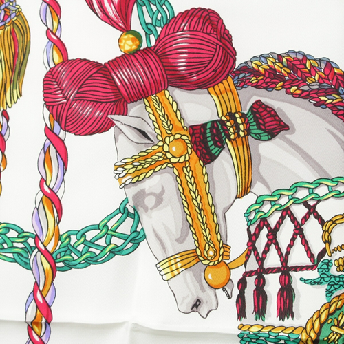 Hermes Carr 90 Le Timbalier Timpanist Silk Scarf Black - Picture 8 of 12