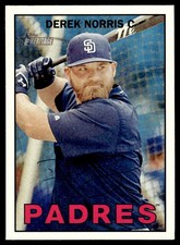 Derek Norris 2016 Topps Heritage #122 San Diego Padres 27020 Baseball Card