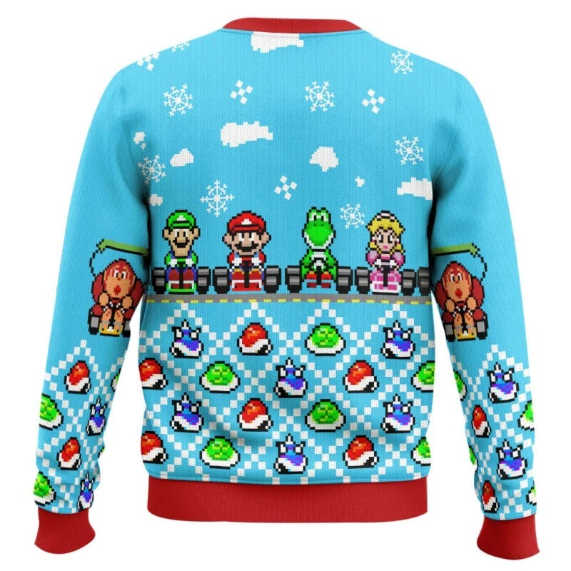 Mario Kart Super Mario Bros Ugly Christmas Sweater
