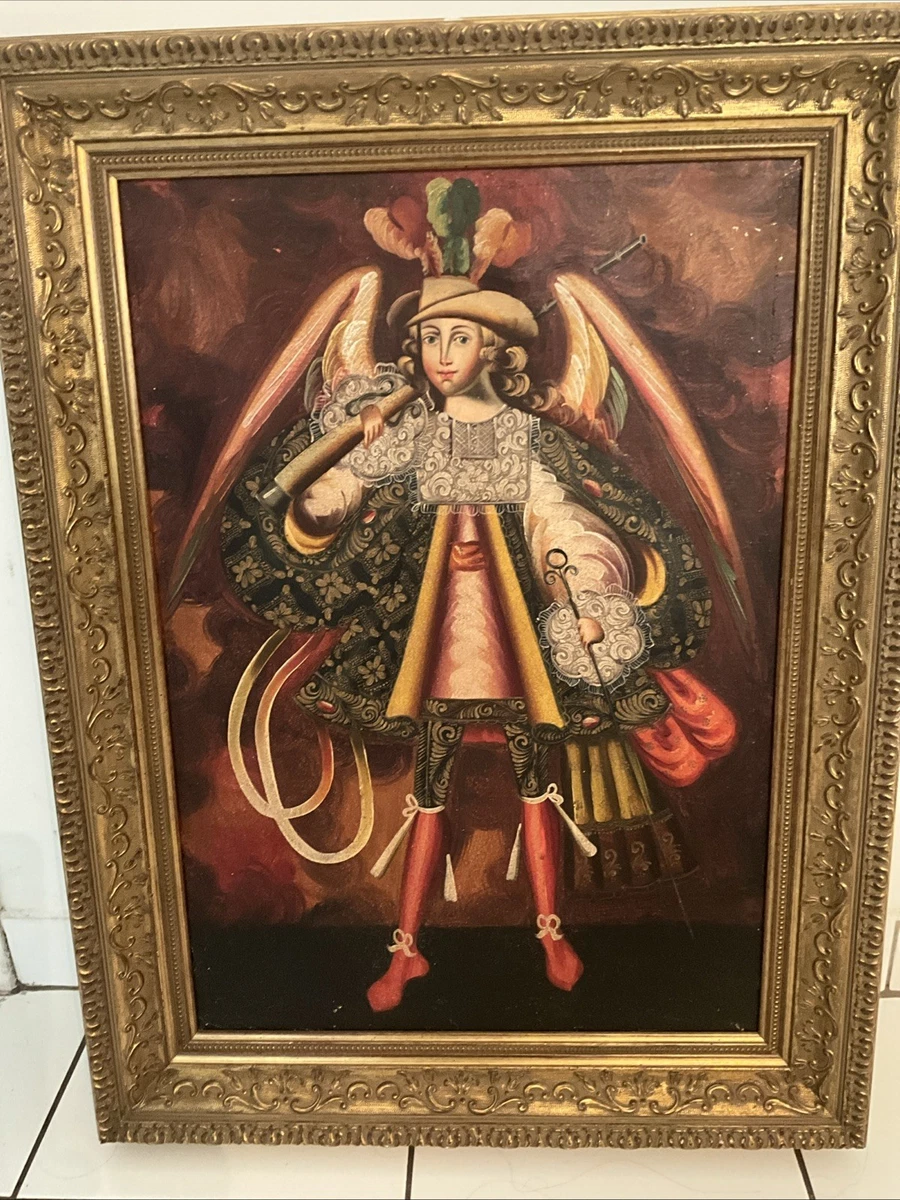 帆布油画天使艺术绘画| eBay
