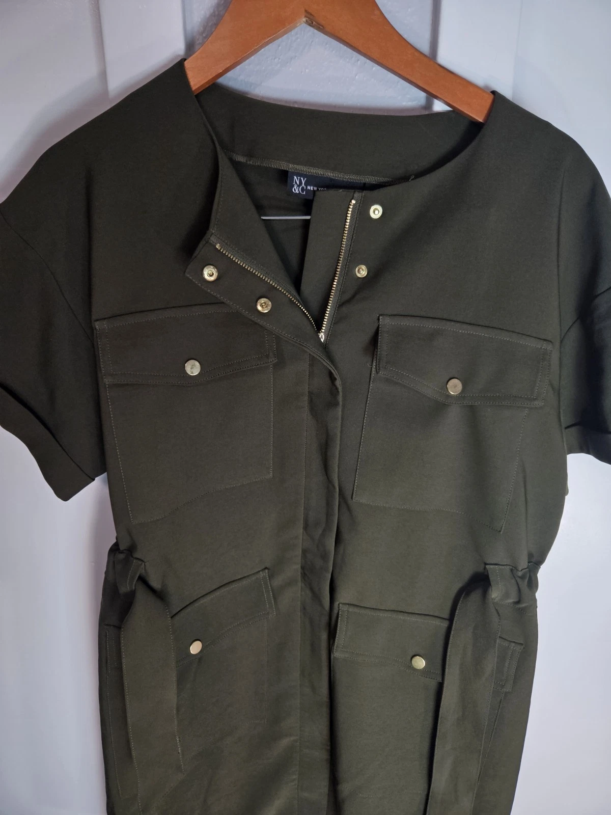 VETEMENTS Abito Camicia Utility New York & Company Taglia
