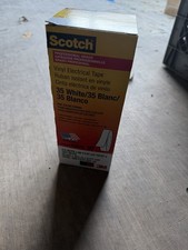 10 Rolls 3M 35 Scotch Vinyl Electrical Color Coding Tape, 3/4 in x 66 ft, White