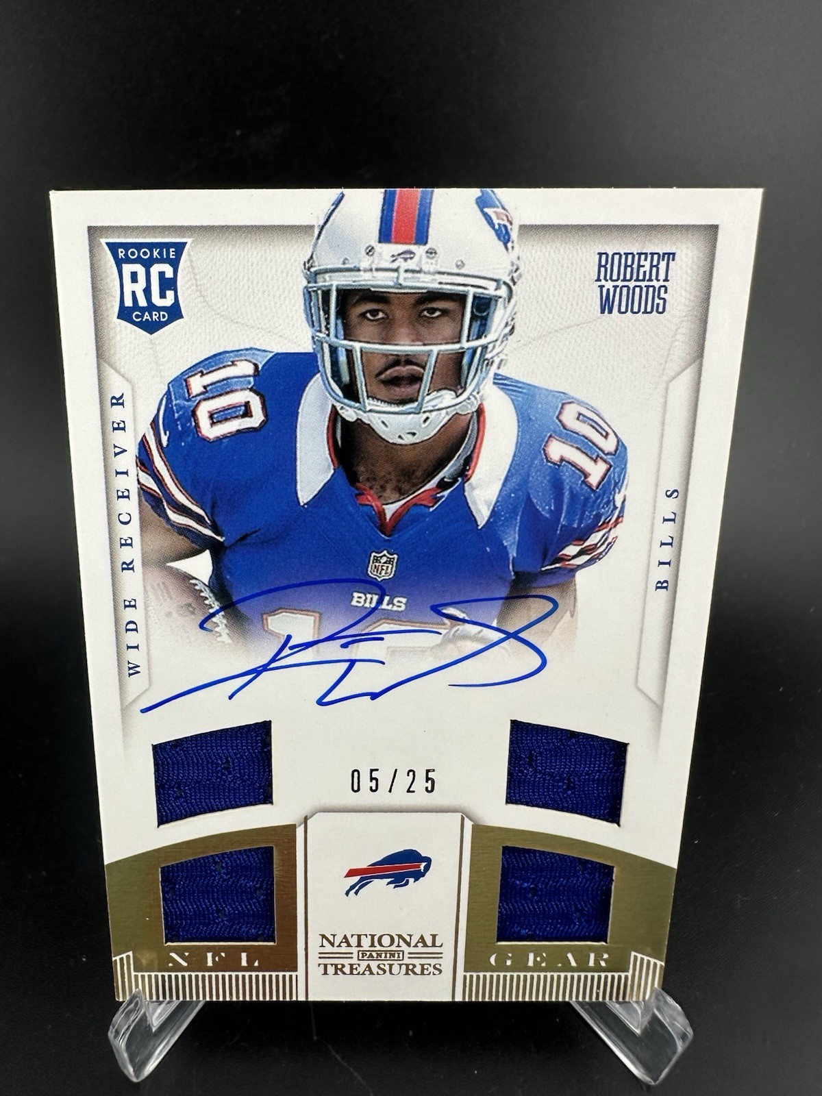 Robert Woods Panini National Treasures Rookie Colossal Jersey Number Signature #31 Laundry Tags Signature 1/1