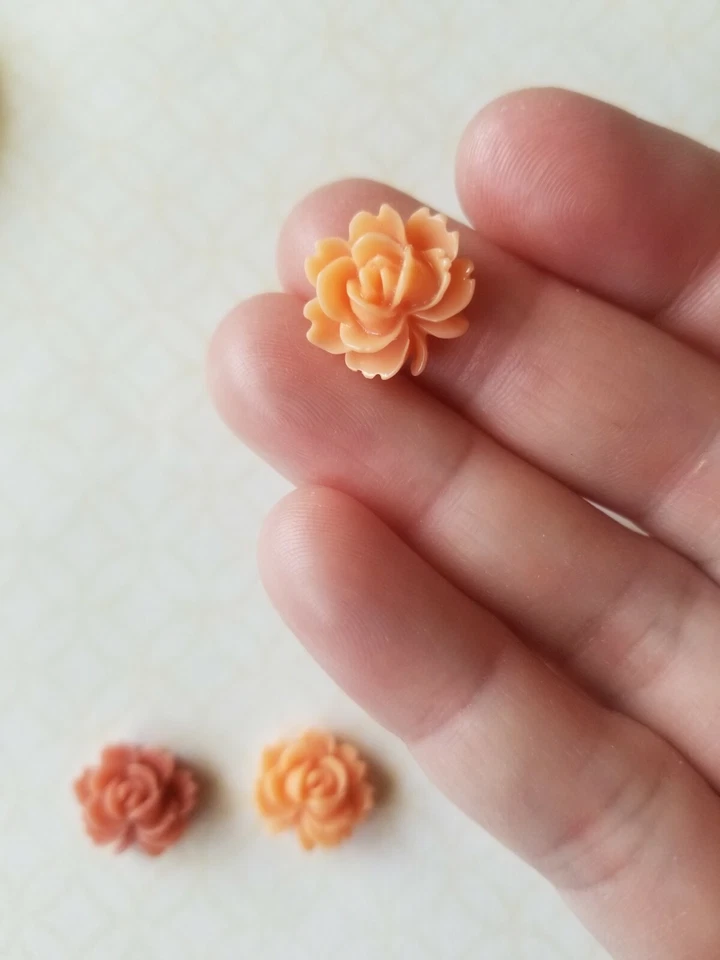 Rosa Silicona Molde Fondant Flor Polímero Arcilla Molde Pastel Decoración Resina Dije Foto 3 de 4