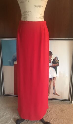 Valentino Boutique Vintage long Red Skirt Size M
