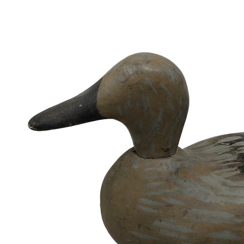 VTG Handpainted Gray Blind Duck Decoy Canvasback - Picture 2 of 21