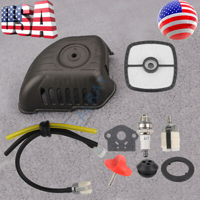Air Filter & Cover For Echo A232001850 SRM-225 GT-225 PAS-225 PE-225 PPF225 Carb