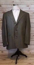 Norm Thompson Suit/Sport Coat Mens 44L Nailshead Gray/Black No Material Label
