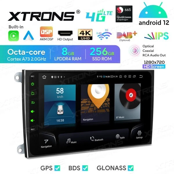 CarTablet Android 12 Octa-Core Per Porsche Cayenne 2003-2010 8 GB RAM 256 ROM 9" - Immagine 2 di 4