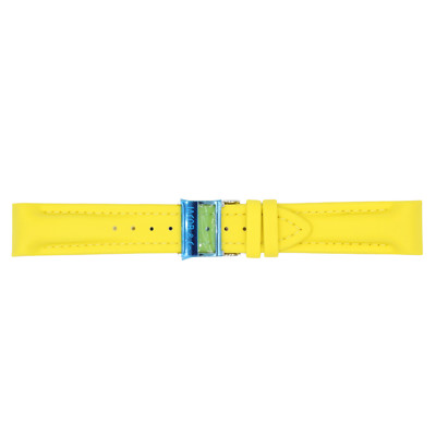 BRAND NEW JACOB & CO AUTHENTIC YELLOW POLY 20MM BAND W. BUCKLE FOR 40MM