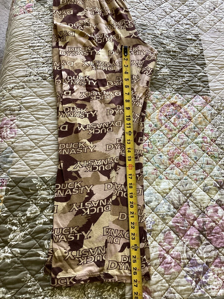 PANTALONES PIJAMA DINASTÍA PATO Algodón Camuflaje De Colección Adulto Grande 36-38 Foto 3 de 4