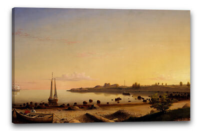 Kunstdruck Fitz Henry Lane - Stage Fort entlang des Gloucester-Hafens