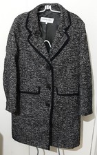 Gerard Darel Paris Womens Wool Cotton Silk Blend Lined Coat Sz 40 Pit-pit 22-23"