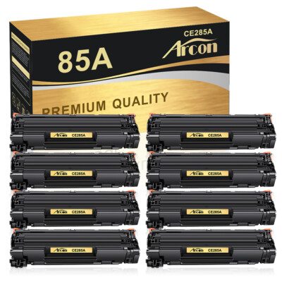 8 Pack Toner Compatible With HP 85A CE285A LaserJet P1100 P1102 M1130 M1217nfw
