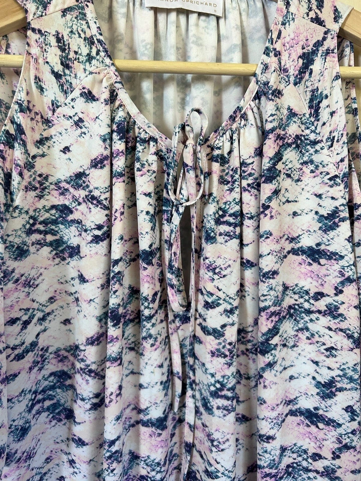 Vestido Blusa Mujer Amanda Uprichard Talla Pequeña Hombro Frío Multicolor Foto 3 de 4