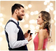 Velvet Ring Box - Jewelry Display for Wedding Engagement Ring etc