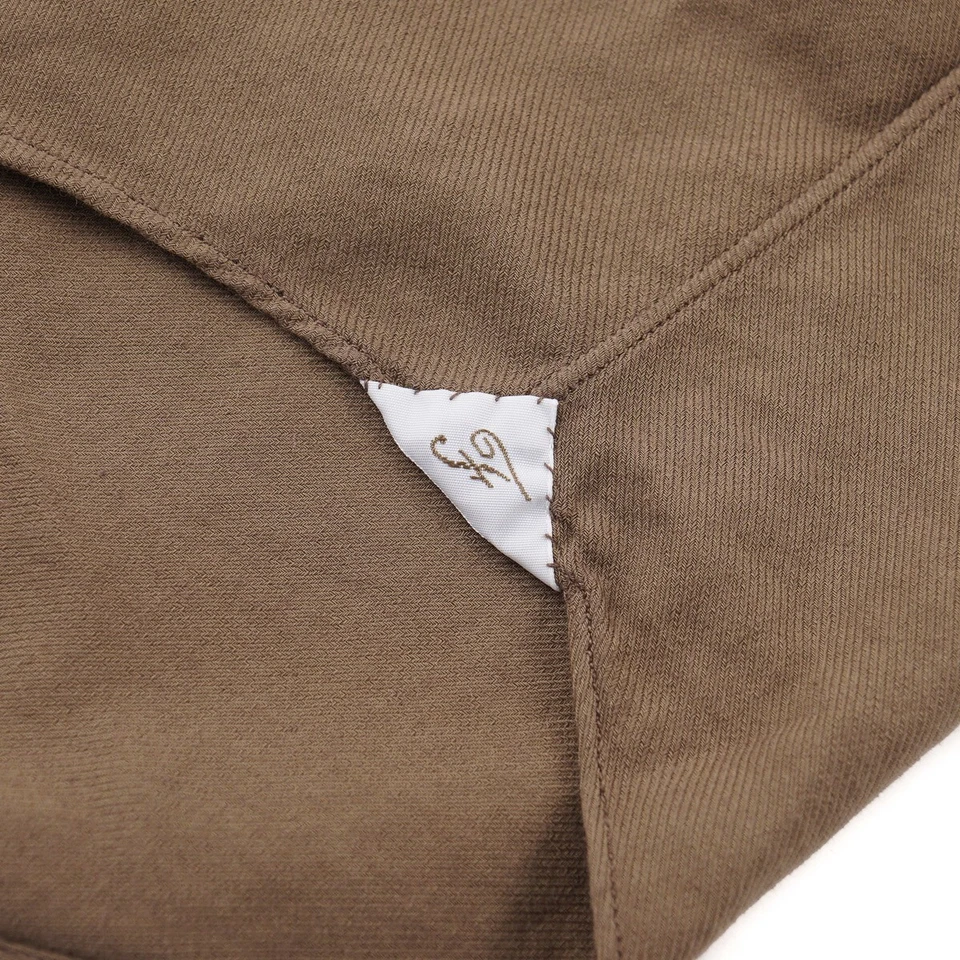 Camisa de vestir Finamore Napoli F/W 24-25 algodón-cachemira 15,75 (UE 40) NUEVA CON ETIQUETAS Foto 4 de 4