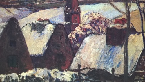 Paul Gauguin Breton Village In The Snow French Fine Art Print Christmas Card - Picture 16 of 24