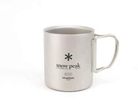 Snow Peak Titanium Double-Wall Mug - Durable & Lightweight Insulated NEW