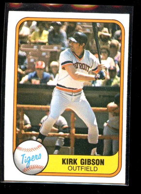 1981 FLEER #481 KIRK GIBSON TIGERS MINT E015040