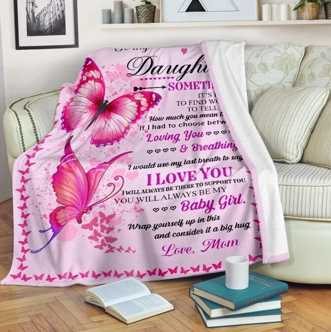 New pink blanket for your daughter (56 x 43 inches / 140 x 110 cm) - Image 2 of 4