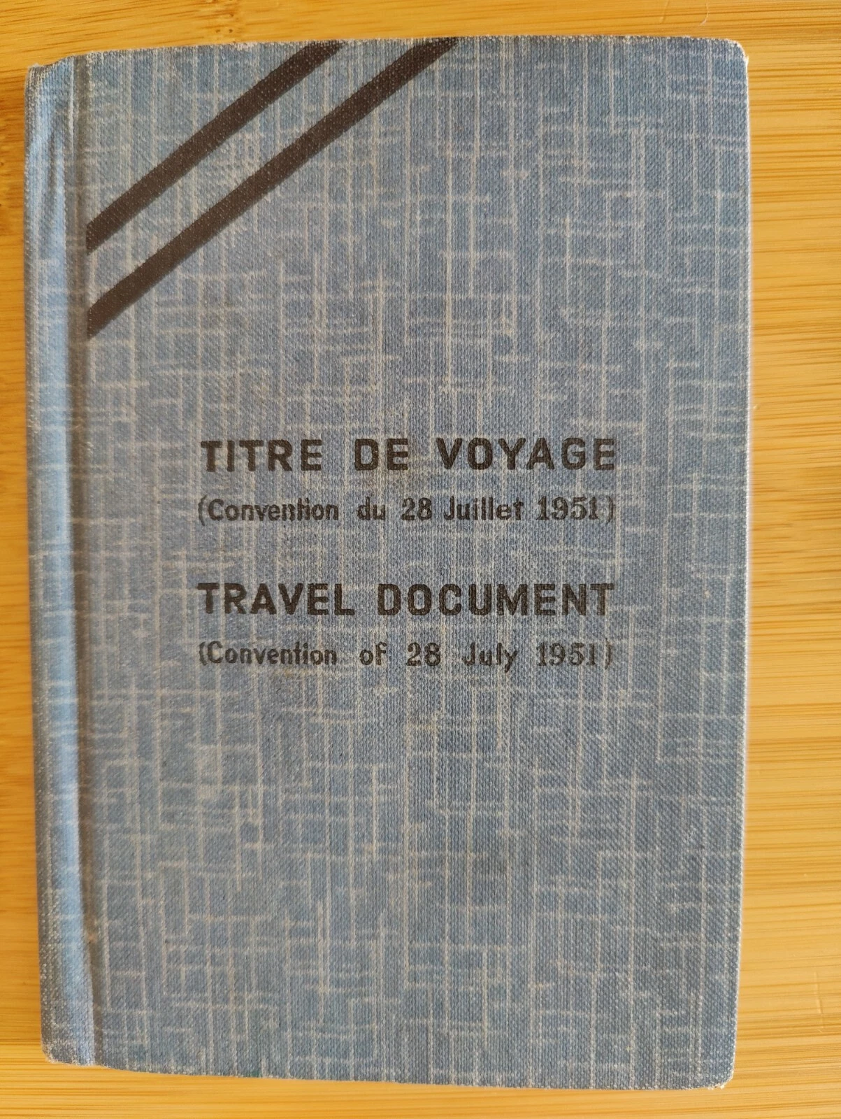 France passport Titre de Voyage 1956 for Russian refugee!Visas&Stamps! Reisepass - Foto 1 di 1