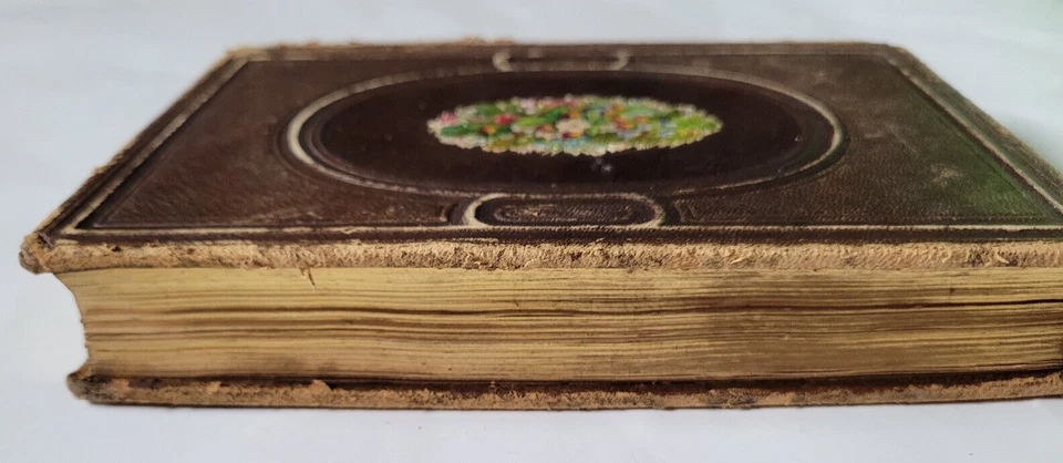 Rare Antique Hardcover Book The Moss Rose 1850 See Pics and Description - Image 4 of 4