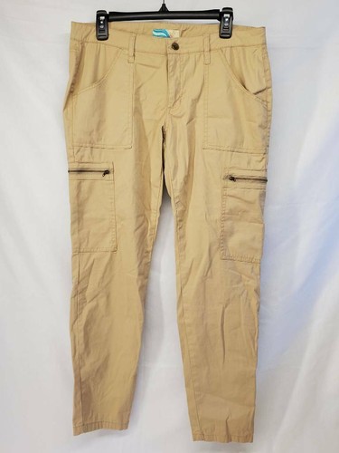 Cali 1850 Womens Cargo Pants Beige 