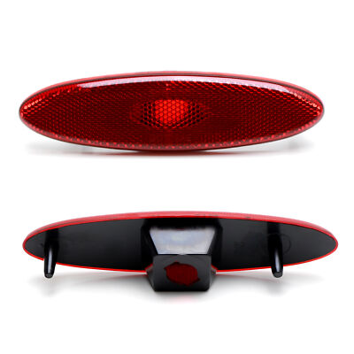 IJDMTOY Red Lens Rear Side Marker Lights - Replacement Assemblies For 1999-2004 Chevy C5 Corvette