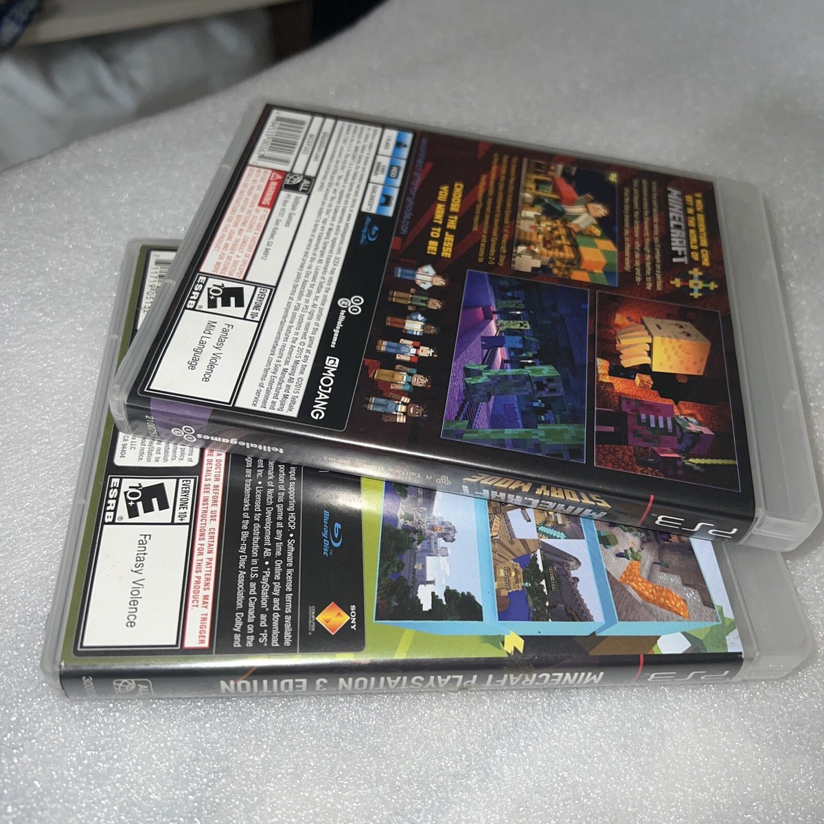 Minecraft & MC Story Mode, 2 Pack (PlayStation 3) VGC Lot 2 PS3