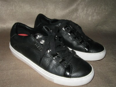 Skechers Street Los Angeles Rise Fit Black leather sneakers. Sz 6.5. | eBay