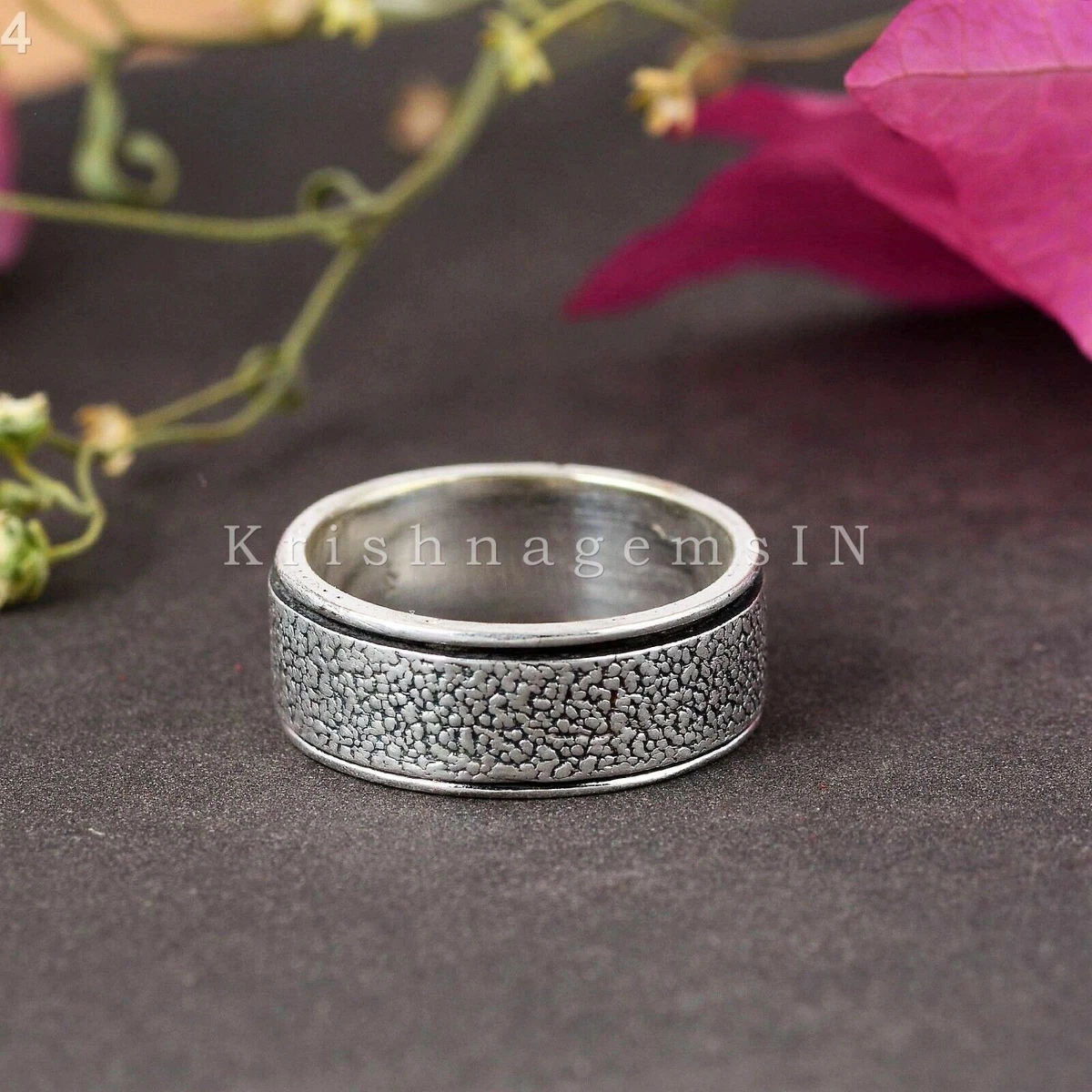 Latest Silver Ring 925 Silver Plated Ring Anxiety Ring Ring For