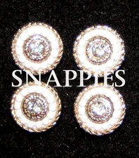 Snappies CRYSTAL/GOLD magnetic number pins DRESSAGE HUNT HALTER YOUTH SIDESADDLE